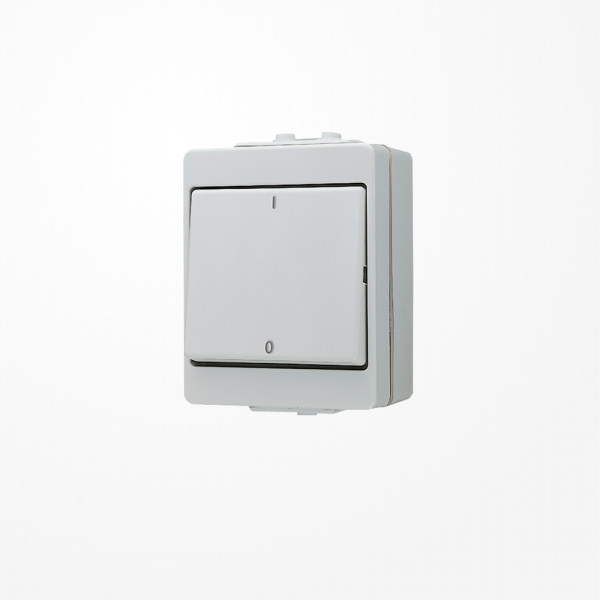 Jung 603W Wippschalter, Aus 3-pol.,  AX 400 V ~, IP 44, WG 600