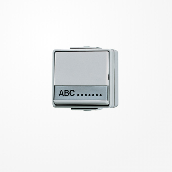 Jung 606NAW Wippschalter, Universal Aus-Wechsel, mit Schriftfeld, IP 44, WG 600