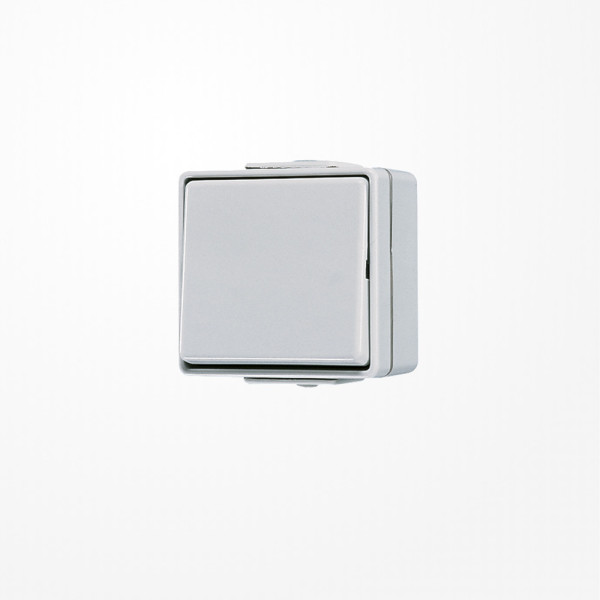 Jung 606W Wippschalter, Universal Aus-Wechsel, 10 AX 250 V ~, IP 44, WG 600