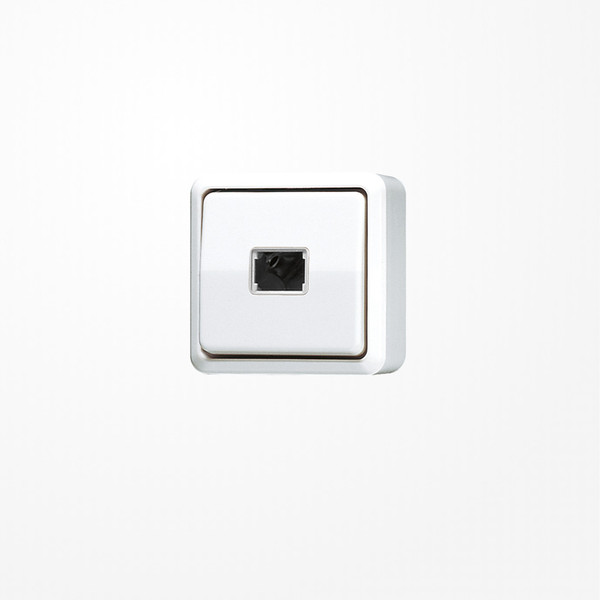 Jung 631AWW Taster, 1-pol. Schließer 250 V ~, AP 600, alpinweiß