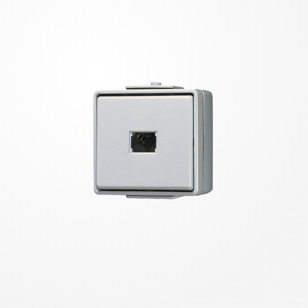 Jung 633W Taster, 1-pol. Wechsler mit N-Klemme, 10 A 250 V ~, IP 44, WG 600