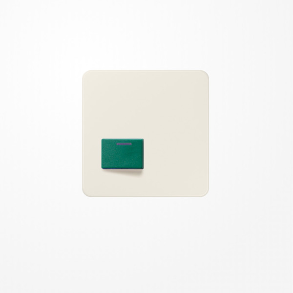 Jung 642C Abdeckung für Ackermann, Typ 73642 C, grün, Serie CD, weiß