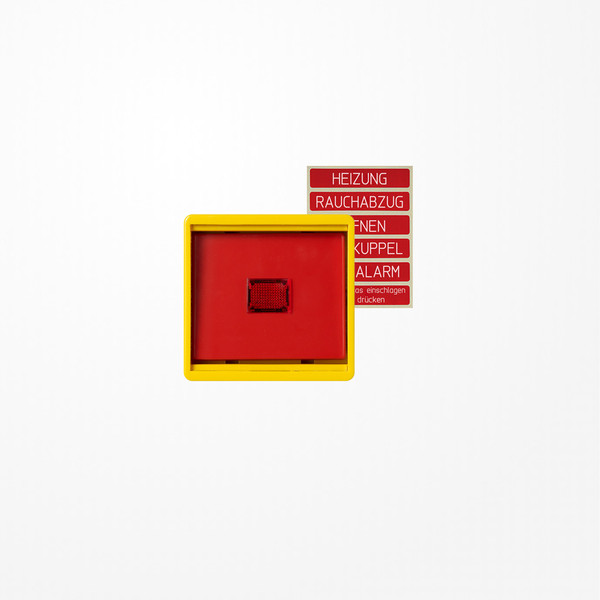 Jung 661WGLGE Abdeckung mit Glasscheibe, WG 600, gelb