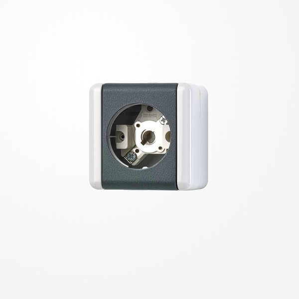 Jung 837-10W Lichtsignal (ohne Haube), E10-Gewinde, WG 800, grau