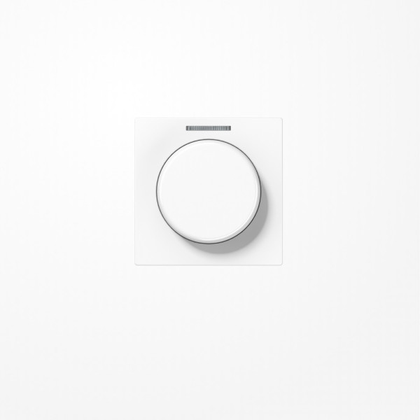 Jung A1540KO5WW Abdeckung mit Lichtleiter für KNX Drehsensor, Duroplast, Serie AS/A, alpinweiß