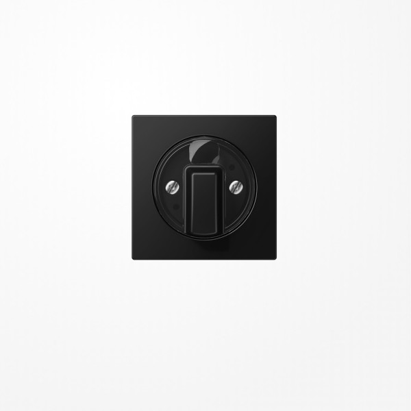 Jung A1541BFSWM Abdeckung für Drehschalter, Thermoplast lackiert, Serie A, graphitschwarz matt