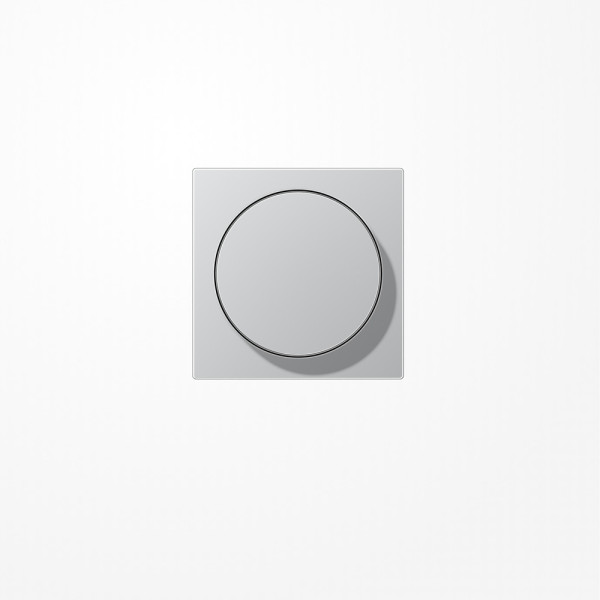 Jung A1740AL Abdeckung mit Drehknopf, Duroplast lackiert, Serie A, aluminium