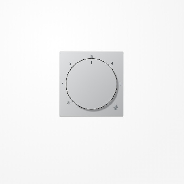 Jung A1749BFAL Abdeckung für Thermostat, Thermoplast lackiert, Serie A, aluminium