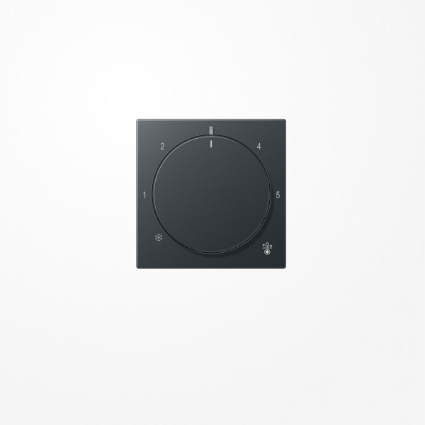 Jung A1749BFANM Abdeckung für Thermostat, Thermoplast lackiert, Serie A, anthrazit matt