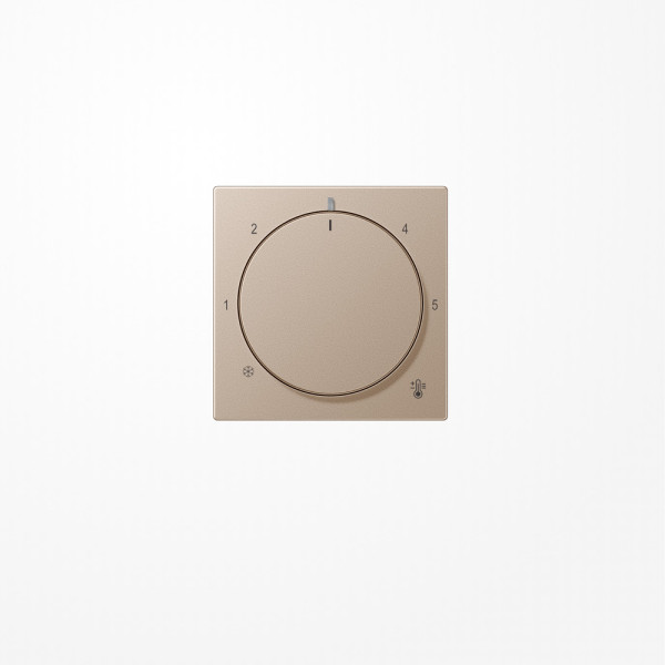 Jung A1749BFCH Abdeckung für Thermostat, Thermoplast lackiert, Serie A, champagner