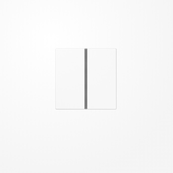 Jung A402TSAWW Tastensatz 2fach, F40, Serie AS/A, alpinweiß