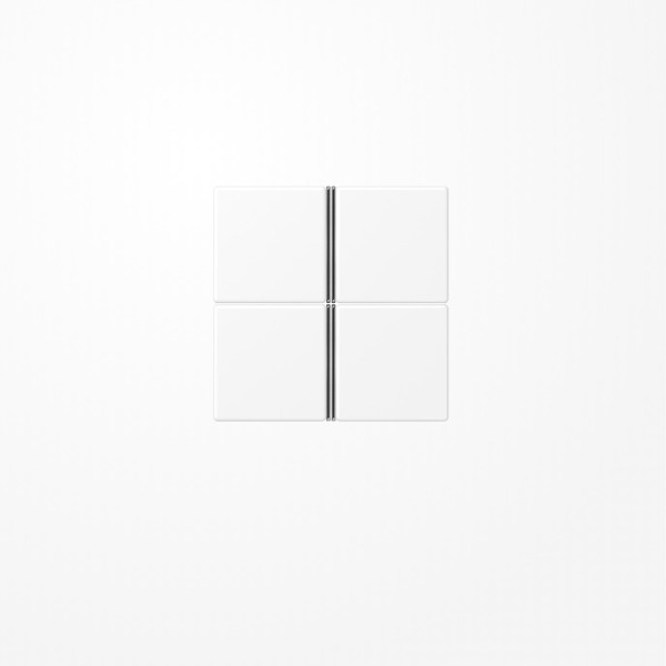 Jung A404TSAWWM Tastensatz 4fach, F40, Serie A, schneeweiß matt