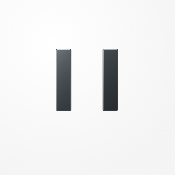 Jung A501TSAANM Tastensatz 1fach, F50, Serie A, anthrazit matt