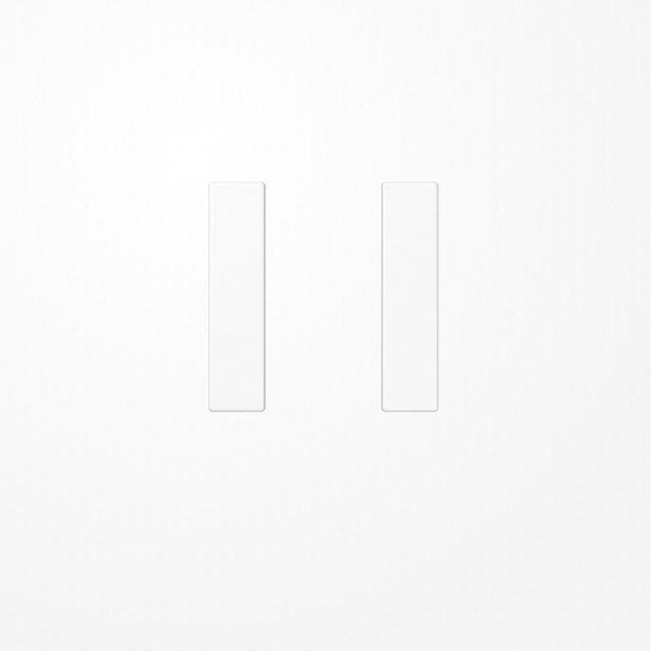 Jung A501TSAWW Tastensatz 1fach, F50, Serie AS/A, alpinweiß