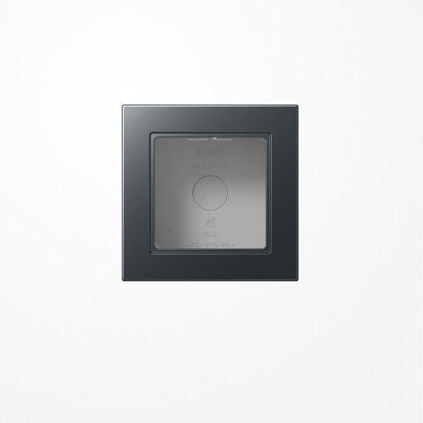 Jung A5581BFAANM Aufputz-Kappe 1fach, Thermoplast lackiert, Serie A, anthrazit matt