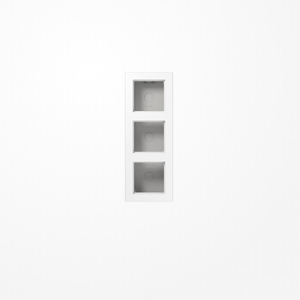 Jung A5583BFAWW Aufputz-Kappe 3fach, Thermoplast, Serie A, alpinweiß