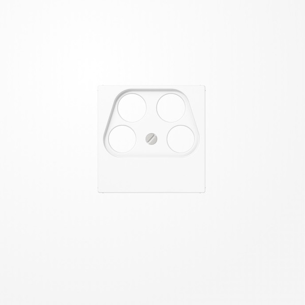 Jung A561-4SAT2WW Abdeckung für 4-Loch SAT-TV-Steckdose (Axing) 4fach, Thermoplast, Serie AS/A, alpinweiß