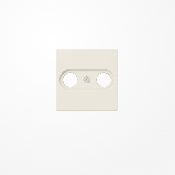 Jung A561BFPLTV Abdeckung für Antennendosen 1fach, Thermoplast, Serie AS, weiß