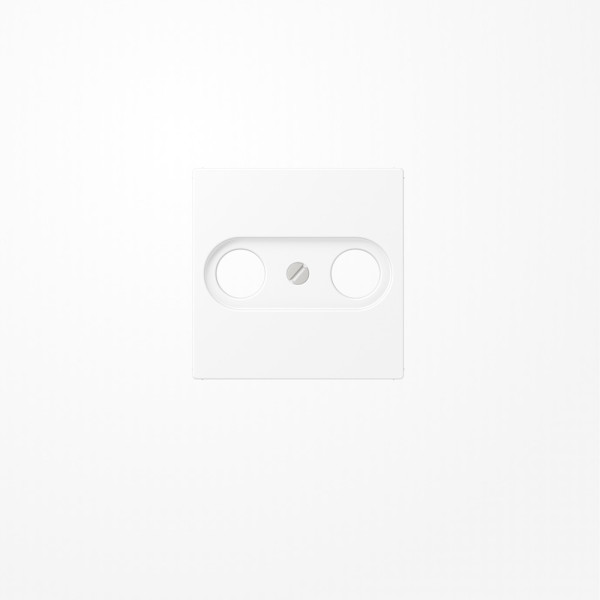 Jung A561BFPLTVWWM Abdeckung für Antennendosen 1fach, Thermoplast lackiert, Serie A, schneeweiß matt