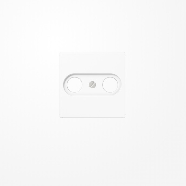 Jung A561PLTVWW Abdeckung für Antennendosen 1fach, Duroplast, Serie AS/A, alpinweiß