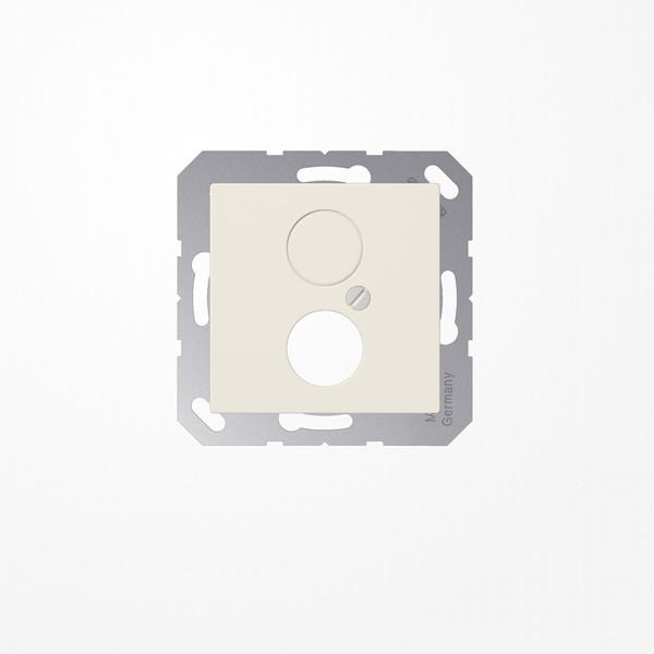 Jung A562 Abdeckung für 2 Rundsteckverbinder bis 18,5mm Ø  1fach, Duroplast, Serie AS, weiß