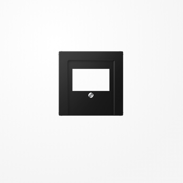 Jung A569BFPLTSWM Abdeckung für TAE-Anschlussdosen 1fach, Thermoplast lackiert, Serie A, graphitschwarz matt