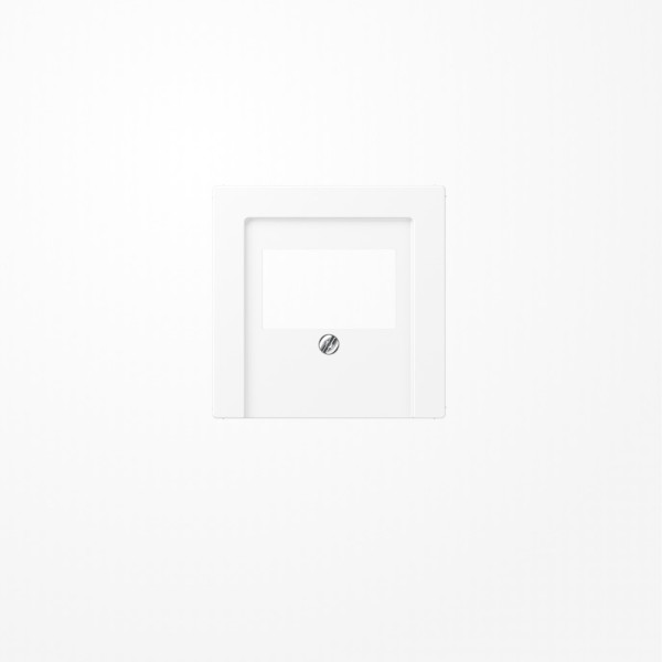 Jung A569BFPLTWWM Abdeckung für TAE-Anschlussdosen 1fach, Thermoplast lackiert, Serie A, schneeweiß matt