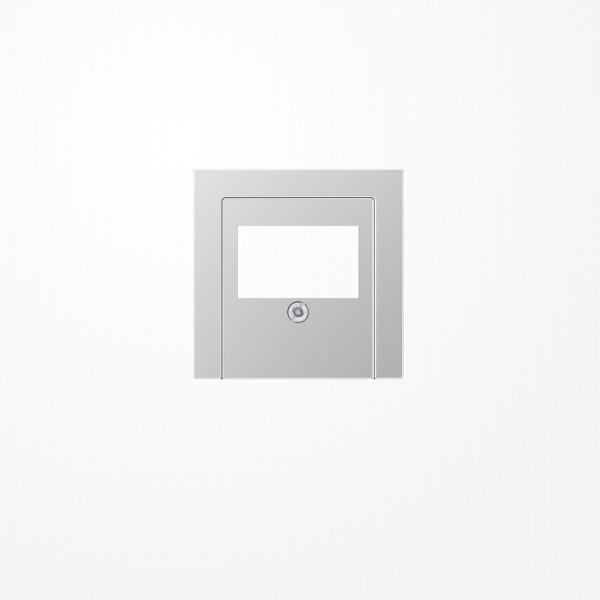 Jung A569PLTAL Abdeckung für TAE-Anschlussdosen 1fach, Duroplast lackiert, Serie A, aluminium