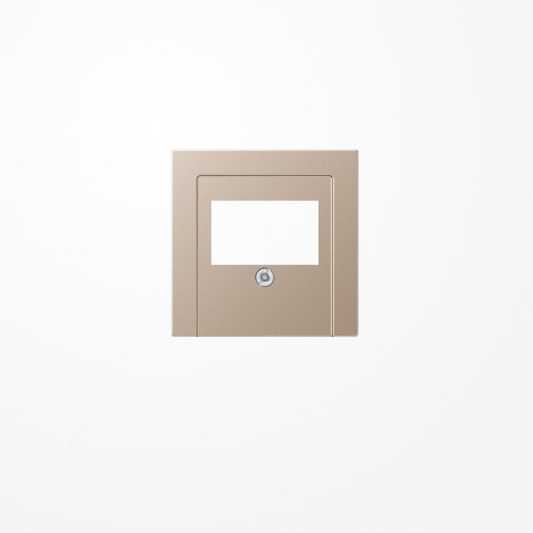 Jung A569PLTCH Abdeckung für TAE-Anschlussdosen 1fach, Duroplast lackiert, Serie A, champagner