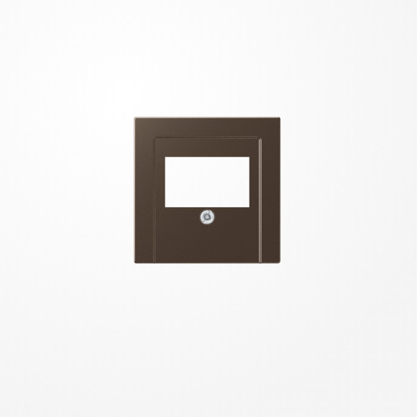 Jung A569PLTMO Abdeckung für TAE-Anschlussdosen 1fach, Duroplast lackiert, Serie A, mokka