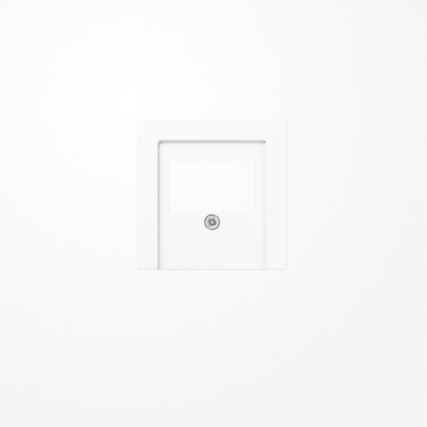 Jung A569PLTWW Abdeckung für TAE-Anschlussdosen 1fach, Duroplast, Serie AS/A, alpinweiß