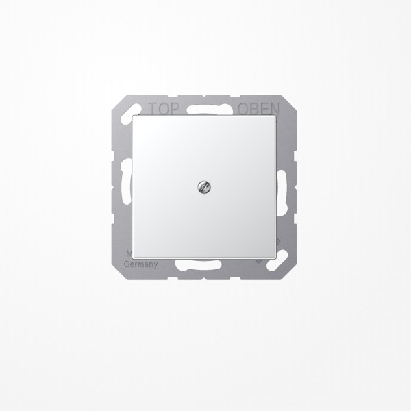 Jung A590AAL Leitungsauslass mit Zugentlastung, Duroplast lackiert, Serie A, aluminium