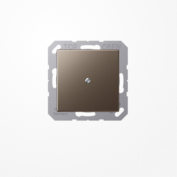 Jung A590AMO Leitungsauslass mit Zugentlastung, Duroplast lackiert, Serie A, mokka