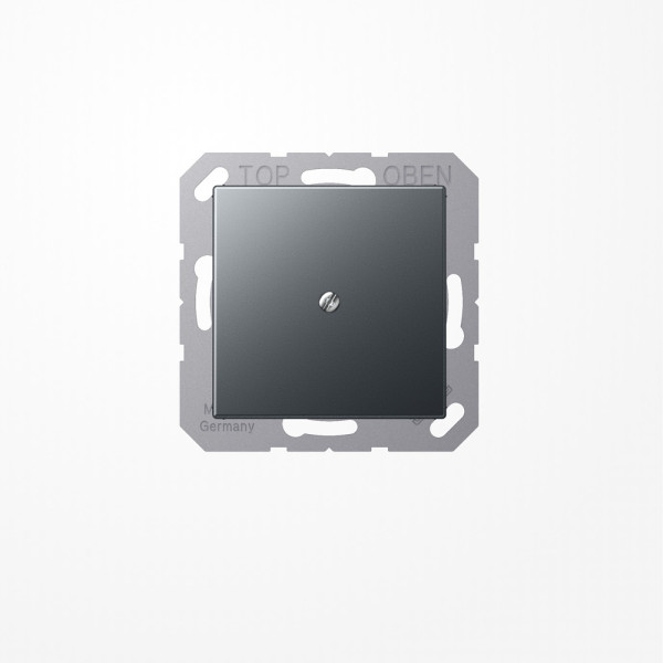 Jung A590BFAANM Leitungsauslass mit Zugentlastung, Thermoplast lackiert, Serie A, anthrazit matt