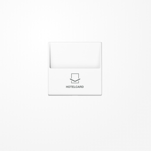 Jung A590CARDWW Hotelcard-Schalter (ohne Taster-Einsatz), Hotelcard, Serie AS/A, alpinweiß