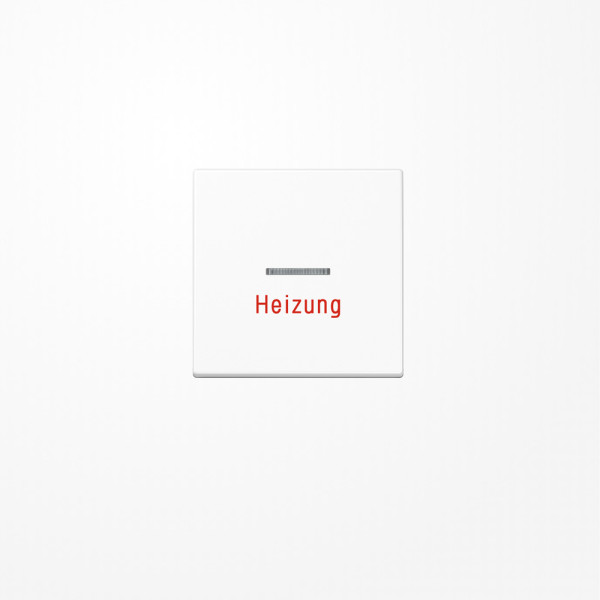 Jung A590HWW Wippe mit Lichtleiter, Aufschrift Heizung, Duroplast, Serie A, alpinweiß