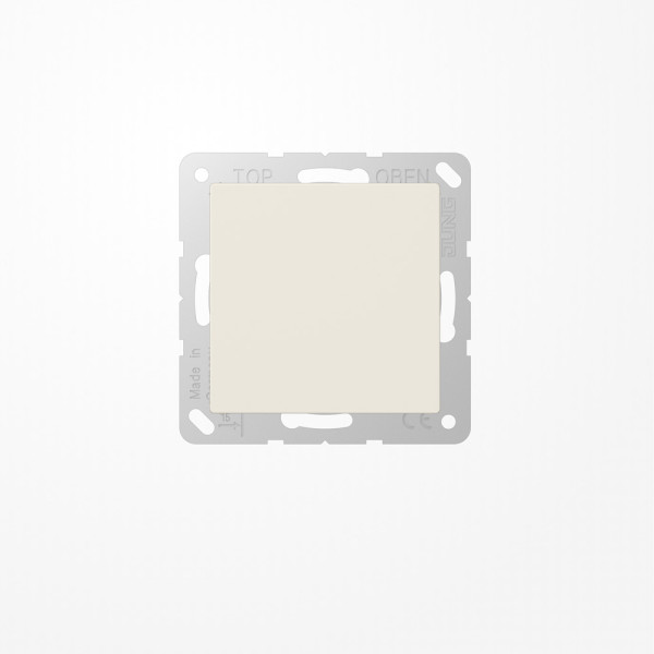 Jung A594-0 Blind-Abdeckung (gerastet), Thermoplast, Serie AS, weiß