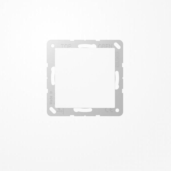 Jung A594-0WW Blind-Abdeckung (gerastet), Thermoplast, Serie AS/A, alpinweiß