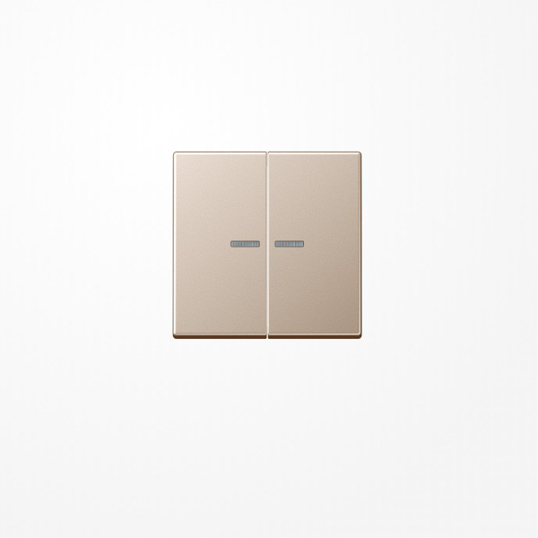 Jung A595KO5CH Wippe mit Lichtleiter, Duroplast lackiert, Serie A, champagner