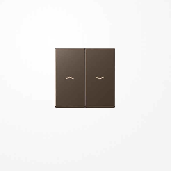 Jung A595PMO Wippe, mit Pfeilsymbolen, Duroplast lackiert, Serie A, mokka