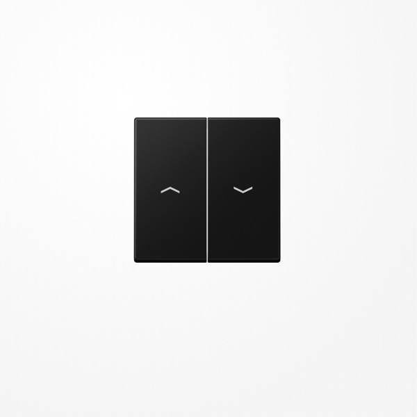 Jung A595PSWM Wippe, mit Pfeilsymbolen, Duroplast lackiert, Serie A, graphitschwarz matt