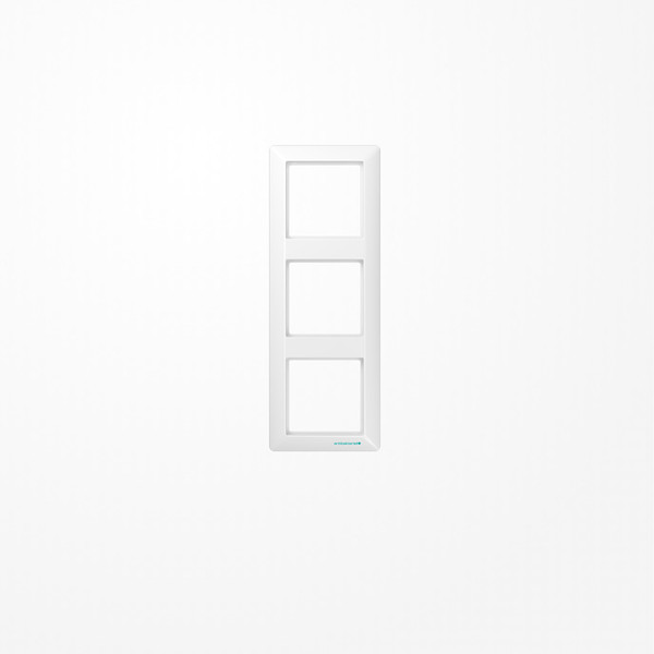 Jung ABAS583WW Rahmen 3fach, senkrechte und waagerechte Montage, Duroplast antibakteriell, AS 500 antibakteriell, alpinweiß