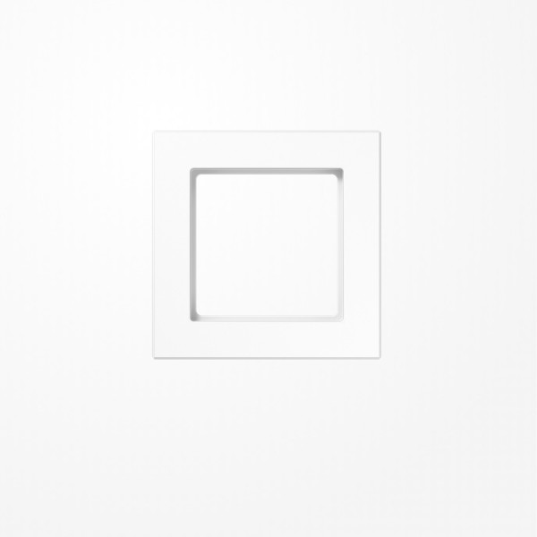 Jung AC581BFWW Rahmen 1fach, senkrechte und waagerechte Montage, Thermoplast, A CREATION, alpinweiß