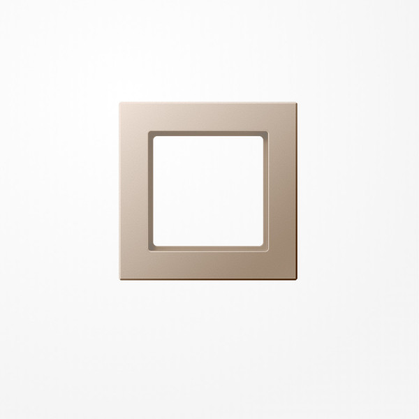 Jung AC581CH Rahmen 1fach, senkrechte und waagerechte Montage, Duroplast lackiert, A CREATION, champagner