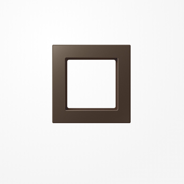 Jung AC581MO Rahmen 1fach, senkrechte und waagerechte Montage, Duroplast lackiert, A CREATION, mokka