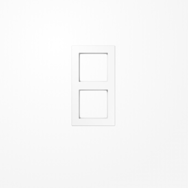 Jung AC582BFWW Rahmen 2fach, senkrechte und waagerechte Montage, Thermoplast, A CREATION, alpinweiß