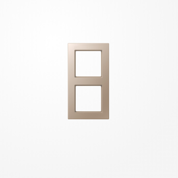 Jung AC582CH Rahmen 2fach, senkrechte und waagerechte Montage, Duroplast lackiert, A CREATION, champagner