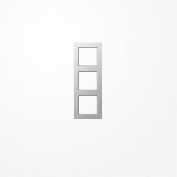 Jung AC583AL Rahmen 3fach, senkrechte und waagerechte Montage, Duroplast lackiert, A CREATION, aluminium