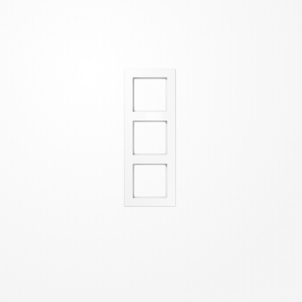 Jung AC583BFWW Rahmen 3fach, senkrechte und waagerechte Montage, Thermoplast, A CREATION, alpinweiß