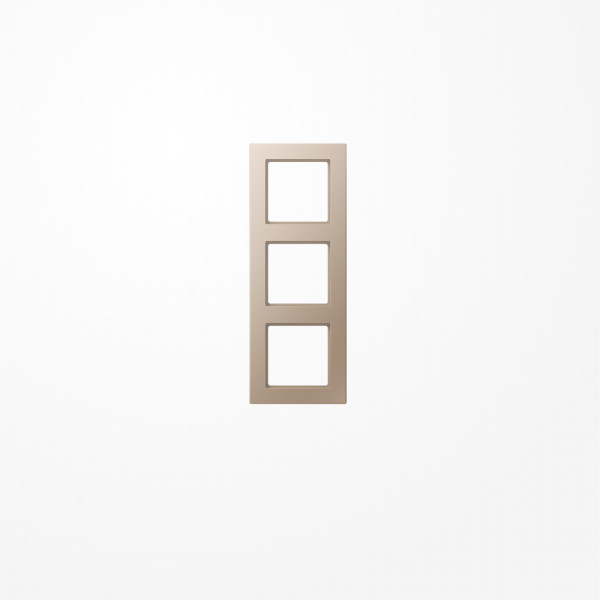 Jung AC583CH Rahmen 3fach, senkrechte und waagerechte Montage, Duroplast lackiert, A CREATION, champagner